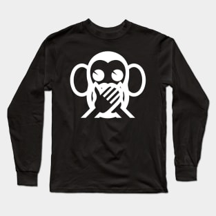 3 Wise Monkeys Iwazaru 言わざる Speak NO Evil Emoji Long Sleeve T-Shirt